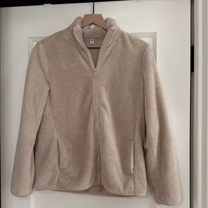 Uniqlo Light Tan Fleece Jacket